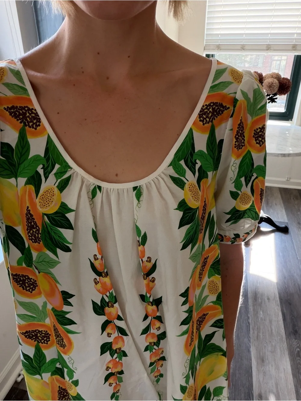 Papaya Salad Mini Dress